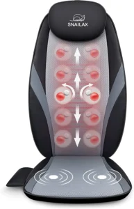 Snailax Shiatsu Massage Cushion with Heat Chair Back Massager